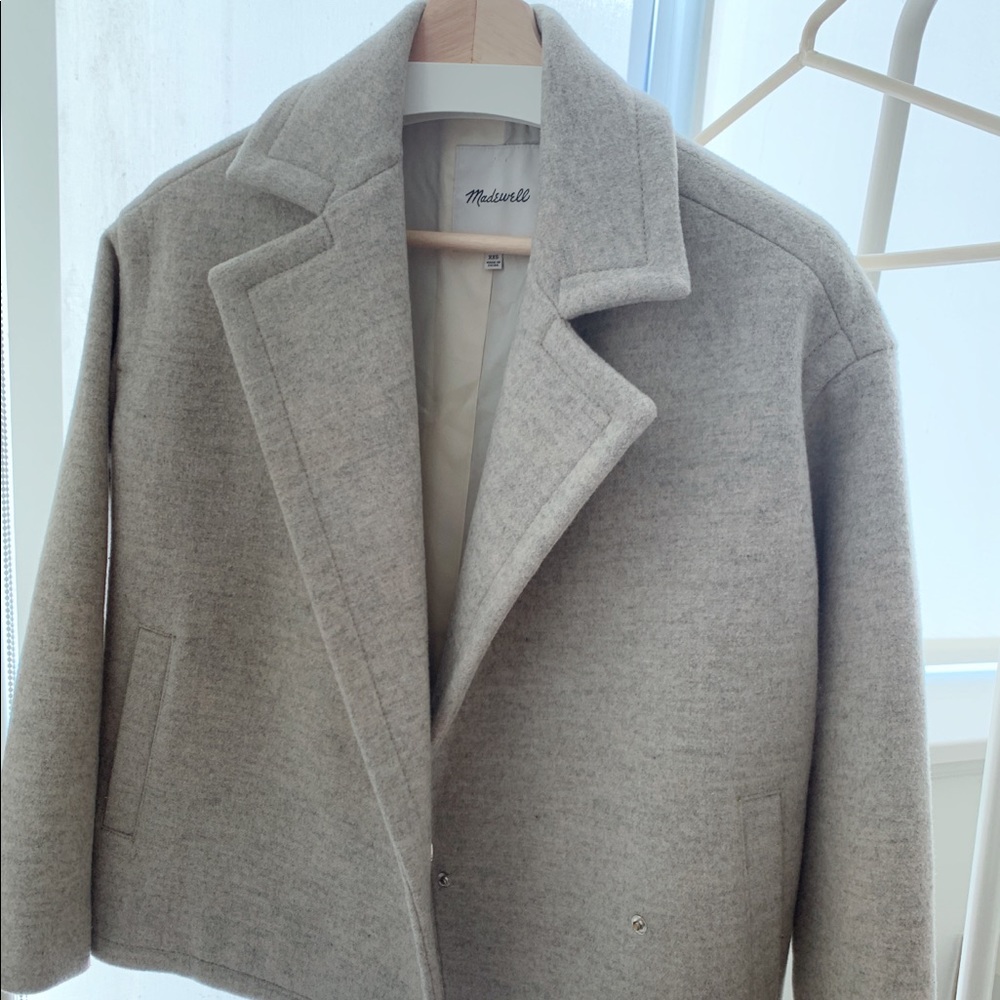 COPY - Madewell gray wool jacket US XXS